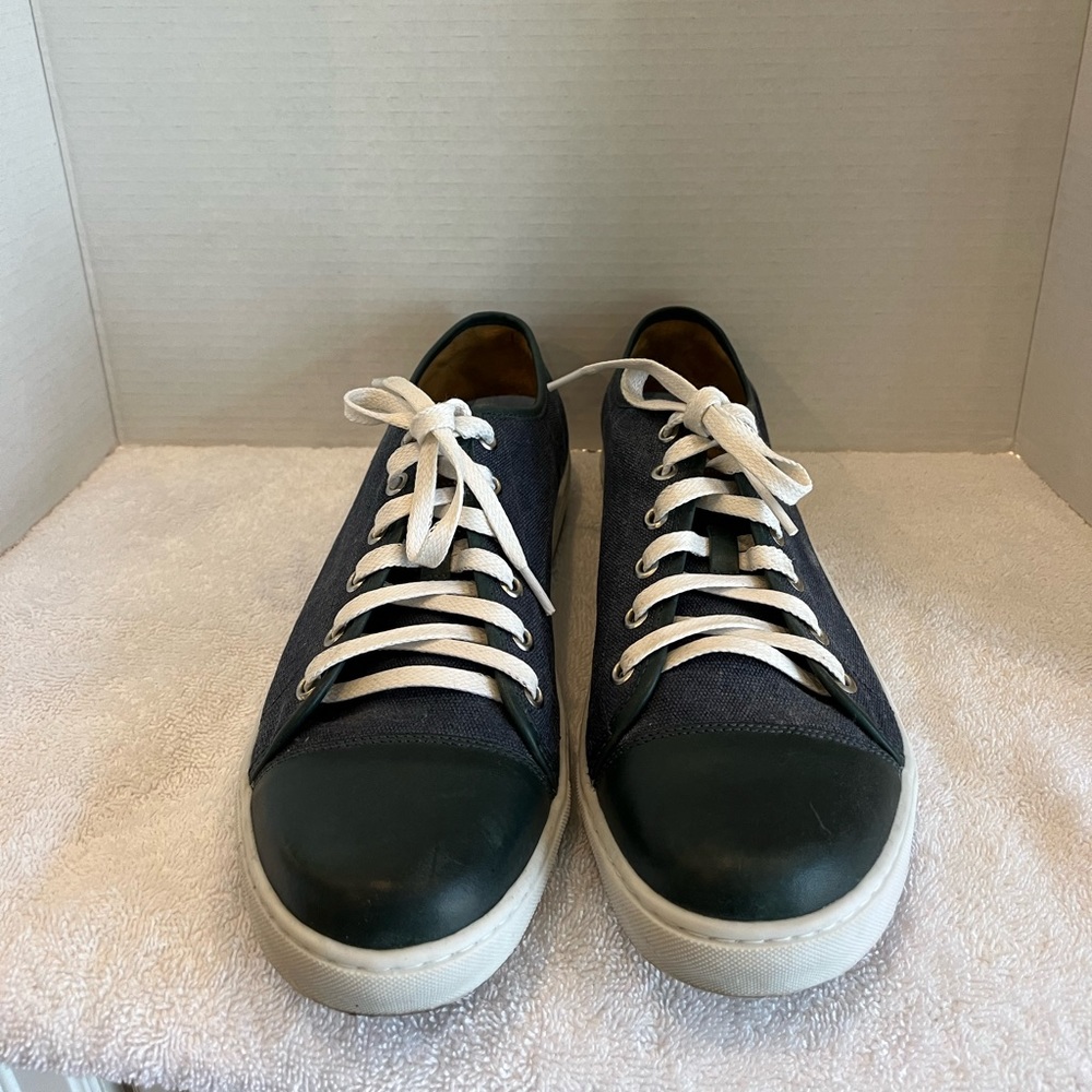 Peter Millar Men’s Size 11 Silver Peak Sneakers Navy - Worn Once